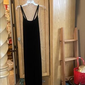 Art stone black velvet costume jumpsuit medium
